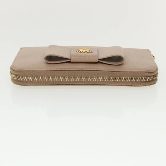 PRADA Long Wallet Safiano Leather Pink Auth 35586 - Picture 4 of 10